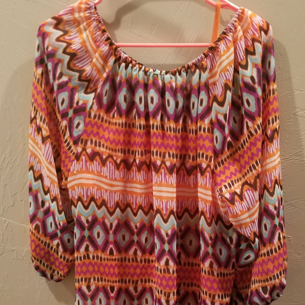 Women's Patterned Tunic with matching Tank Top